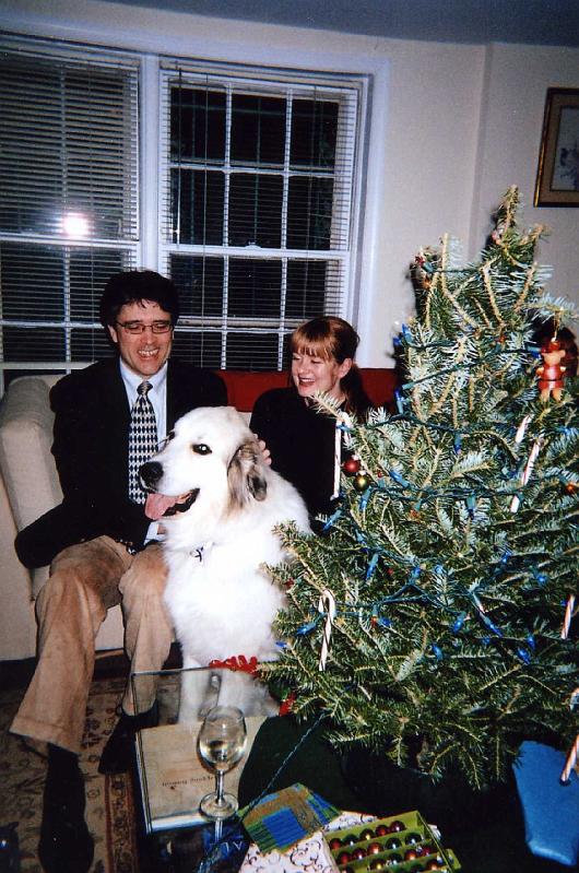 PierceXmas005.jpg - Shelby, Allen's brother, Bear, and Heather