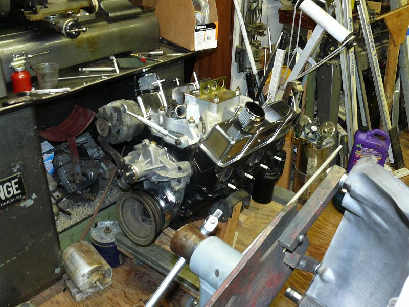 P1180051.JPG - The intake is Wieand TeamG set up for a 700CFM Holly carburator.