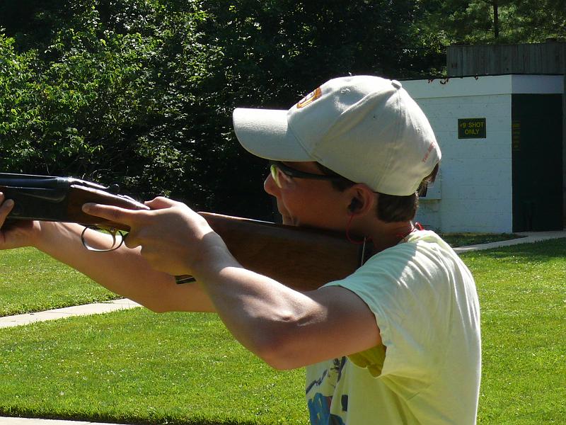 P1160874.JPG - Note that his finger is safely off the trigger until it's time to shoot.
